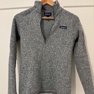 Patagonia Women’s Better Sweater - Quarter Zip-Up Gray Fleece